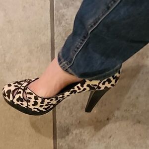 White House Black Market Leopard Print Heels - Chic Statement Pump